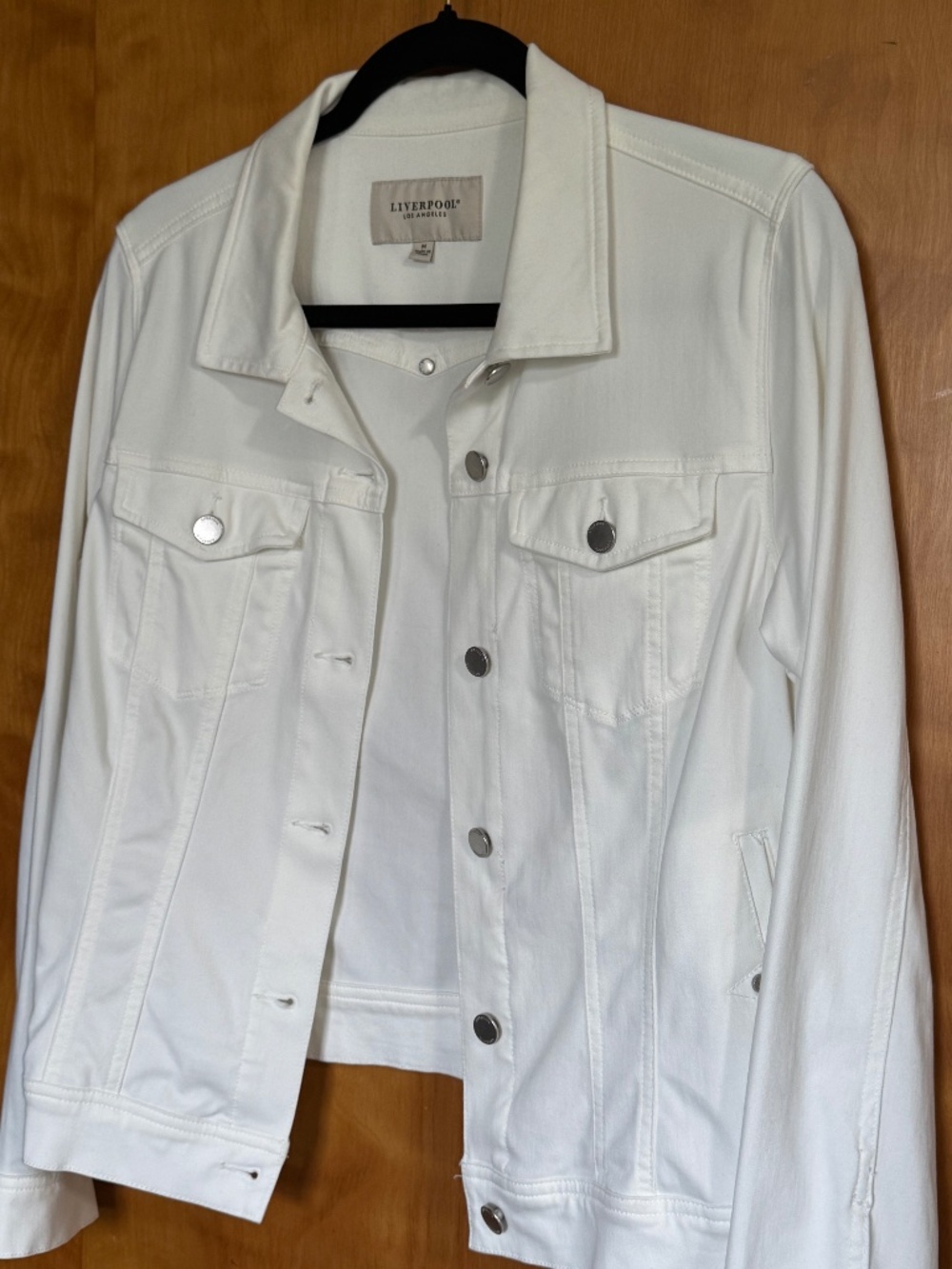 Liverpool White Jean Jacket (Stretch) size M
